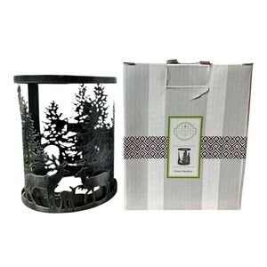 Scentsy FOREST MEADOW Metal Warmer Wrap RETIRED Black/Gun Metal NEW